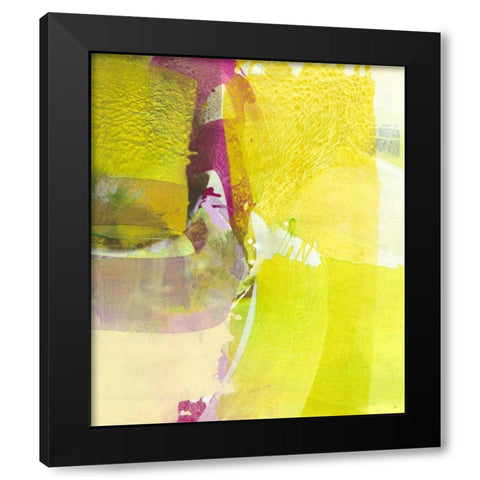 Light Green Fields Black Modern Wood Framed Art Print by Witt, El