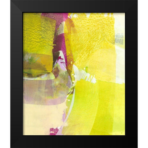 Light Green Fields Black Modern Wood Framed Art Print by Witt, El
