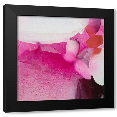 Blossom Petals Black Modern Wood Framed Art Print with Double Matting by Witt, El