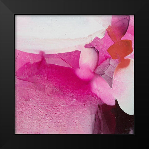Blossom Petals Black Modern Wood Framed Art Print by Witt, El