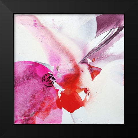 Orchid Flower Black Modern Wood Framed Art Print by Witt, El