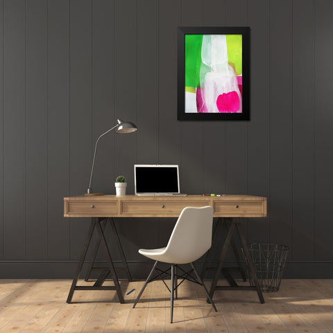 Green Plant Black Modern Wood Framed Art Print by Witt, El