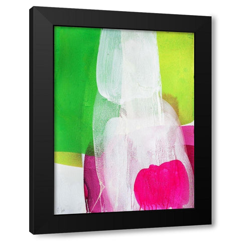 Green Plant Black Modern Wood Framed Art Print with Double Matting by Witt, El