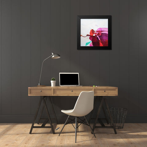 Flower Eye Black Modern Wood Framed Art Print by Witt, El