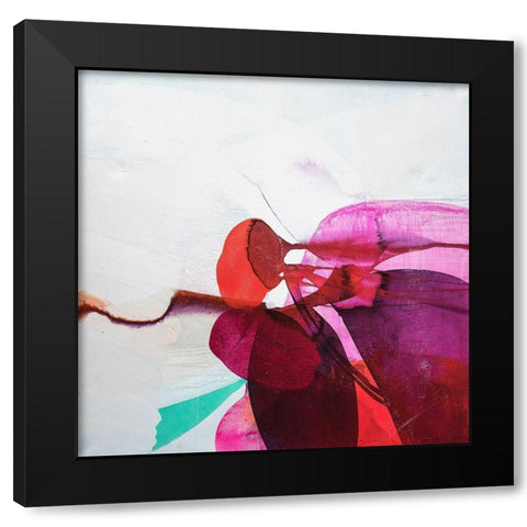 Flower Eye Black Modern Wood Framed Art Print by Witt, El