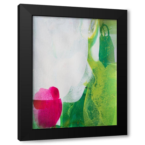 Green Nature Black Modern Wood Framed Art Print with Double Matting by Witt, El