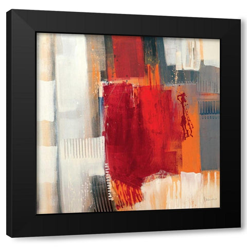 Astratto Colorato I Black Modern Wood Framed Art Print by Cusumano, Francesco