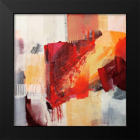 Astratto Colorato II Black Modern Wood Framed Art Print by Cusumano, Francesco