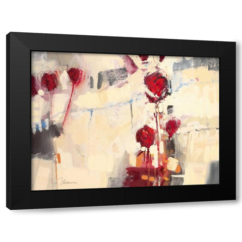 Tulpentanz I Black Modern Wood Framed Art Print by Cusumano, Francesco