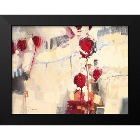 Tulpentanz I Black Modern Wood Framed Art Print by Cusumano, Francesco