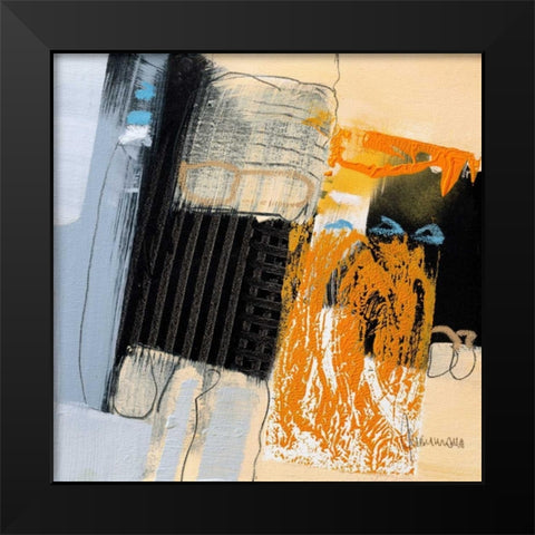 Movimenti I Black Modern Wood Framed Art Print by Cusumano, Francesco