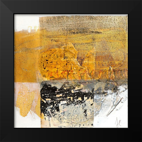 Giallo 1 Black Modern Wood Framed Art Print by Cusumano, Francesco