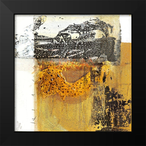 Giallo 2 Black Modern Wood Framed Art Print by Cusumano, Francesco