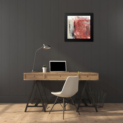 Rosso 2 Black Modern Wood Framed Art Print by Cusumano, Francesco