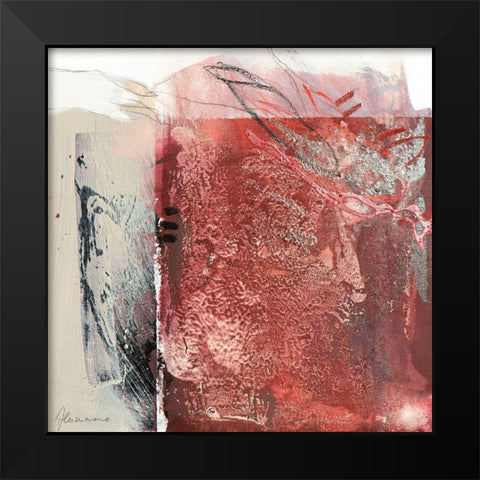 Rosso 2 Black Modern Wood Framed Art Print by Cusumano, Francesco
