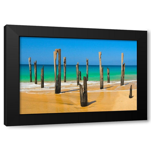 Der Alte Steg von Vila do Maio I Black Modern Wood Framed Art Print with Double Matting by DÃ¼rmer, Florian