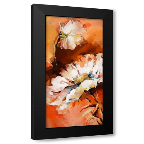 Anemonen II Black Modern Wood Framed Art Print with Double Matting by Filatov, Elena