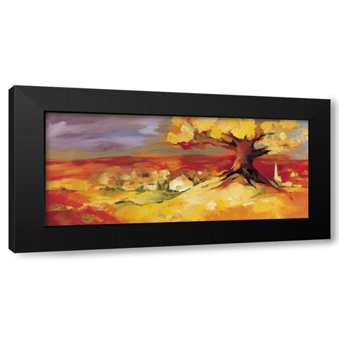 Bergkirchen Black Modern Wood Framed Art Print with Double Matting by Filatov, Elena