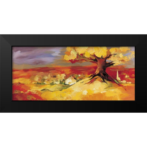 Bergkirchen Black Modern Wood Framed Art Print by Filatov, Elena