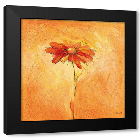 Fiore 2 Black Modern Wood Framed Art Print by Filatov, Elena