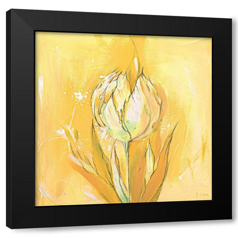 Tulpa 1 Black Modern Wood Framed Art Print by Filatov, Elena