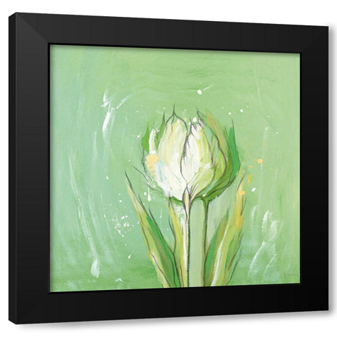 Tulpa 3 Black Modern Wood Framed Art Print by Filatov, Elena