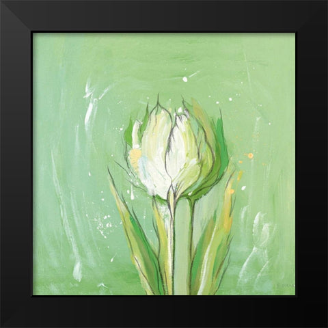 Tulpa 3 Black Modern Wood Framed Art Print by Filatov, Elena