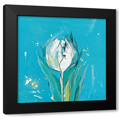 Tulpa 4 Black Modern Wood Framed Art Print with Double Matting by Filatov, Elena
