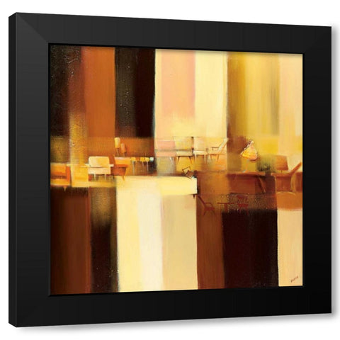 Sit-In I Black Modern Wood Framed Art Print by Filatov, Elena