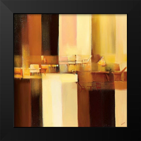 Sit-In I Black Modern Wood Framed Art Print by Filatov, Elena