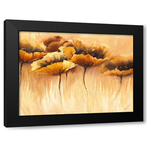 Samt Symphonie Black Modern Wood Framed Art Print by Filatov, Elena