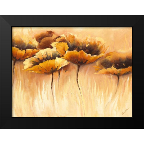 Samt Symphonie Black Modern Wood Framed Art Print by Filatov, Elena