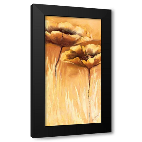 Kupfer Symphonie Black Modern Wood Framed Art Print with Double Matting by Filatov, Elena