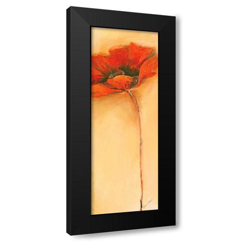 MohnblÃ¼te I Black Modern Wood Framed Art Print by Filatov, Elena