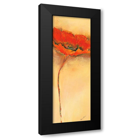 MohnblÃ¼te III Black Modern Wood Framed Art Print by Filatov, Elena