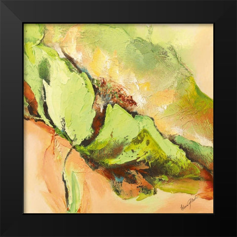 Mint Spring II Black Modern Wood Framed Art Print by Filatov, Elena