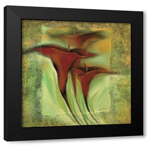 Romance I Black Modern Wood Framed Art Print by Filatov, Elena