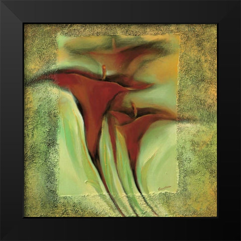 Romance I Black Modern Wood Framed Art Print by Filatov, Elena