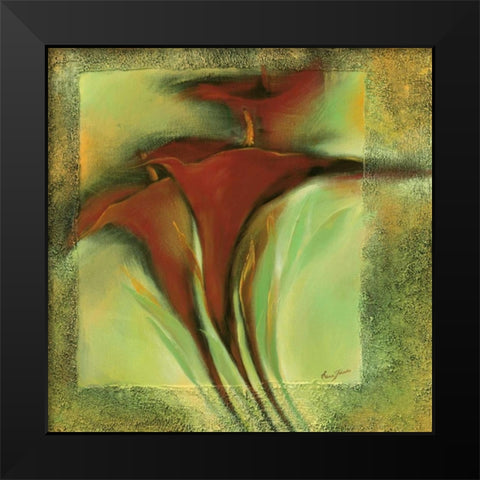 Romance II Black Modern Wood Framed Art Print by Filatov, Elena