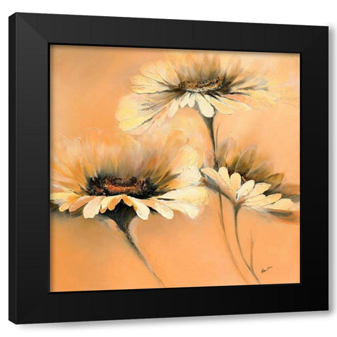 Apricot Summer I Black Modern Wood Framed Art Print with Double Matting by Filatov, Elena