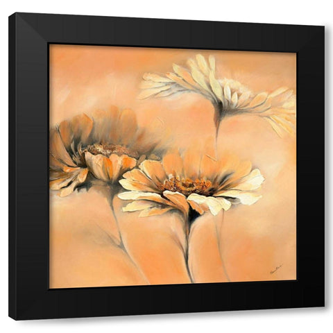 Apricot Summer II Black Modern Wood Framed Art Print by Filatov, Elena