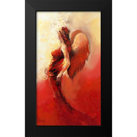 Engel 2 Black Modern Wood Framed Art Print by Filatov, Elena