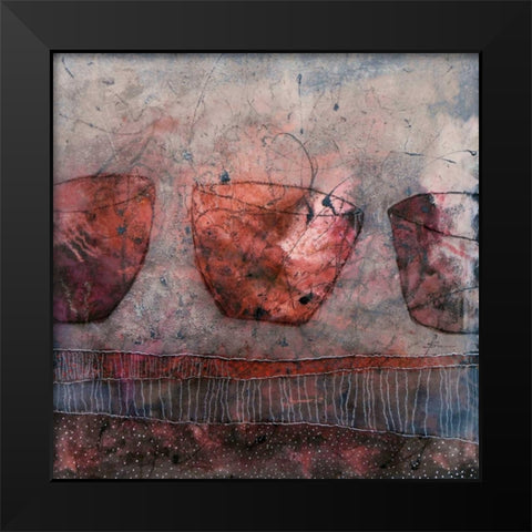 Keramik-Balletteusen Black Modern Wood Framed Art Print by Schmalzl, Franziska