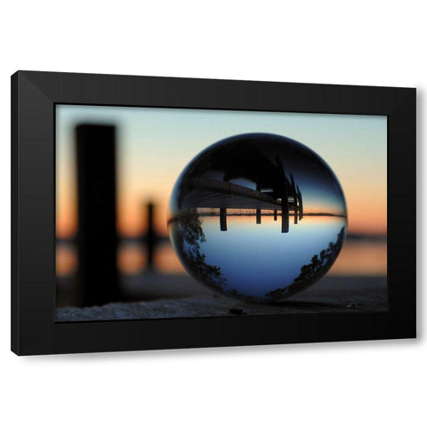 Abendstimmung Black Modern Wood Framed Art Print by Rossmeissl, Gerhard