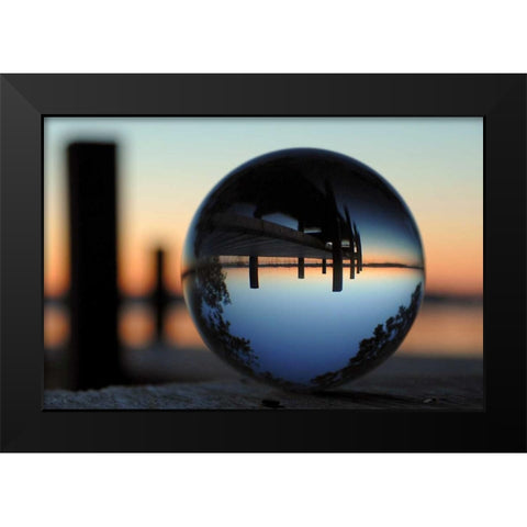 Abendstimmung Black Modern Wood Framed Art Print by Rossmeissl, Gerhard