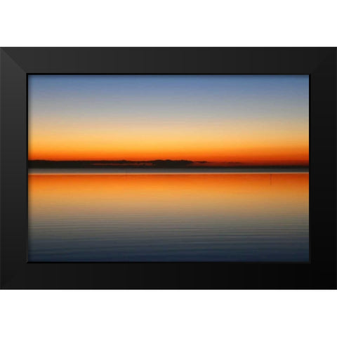 Horizont Black Modern Wood Framed Art Print by Rossmeissl, Gerhard