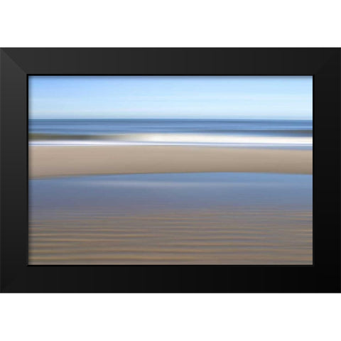 Strand Black Modern Wood Framed Art Print by Rossmeissl, Gerhard