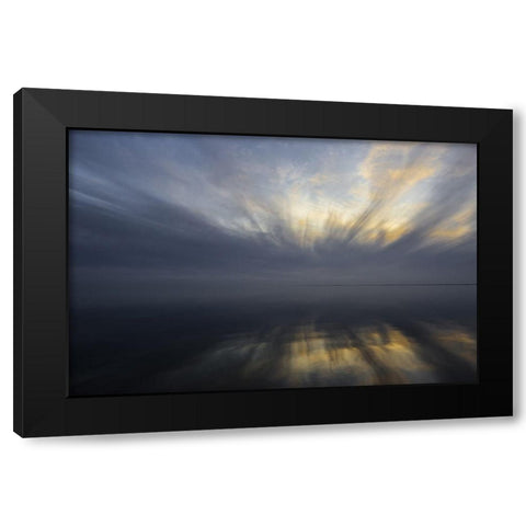 Horizont und Licht V Black Modern Wood Framed Art Print with Double Matting by Rossmeissl, Gerhard