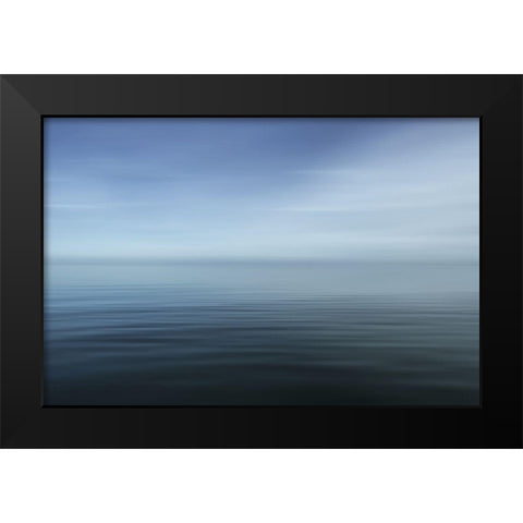 Blue Sea II Black Modern Wood Framed Art Print by Rossmeissl, Gerhard