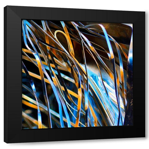 Energie-3 Black Modern Wood Framed Art Print with Double Matting by Weisman, Gerd